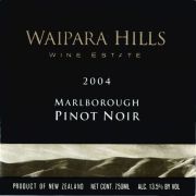 Marlborough_Waipara_pinot noir 2004